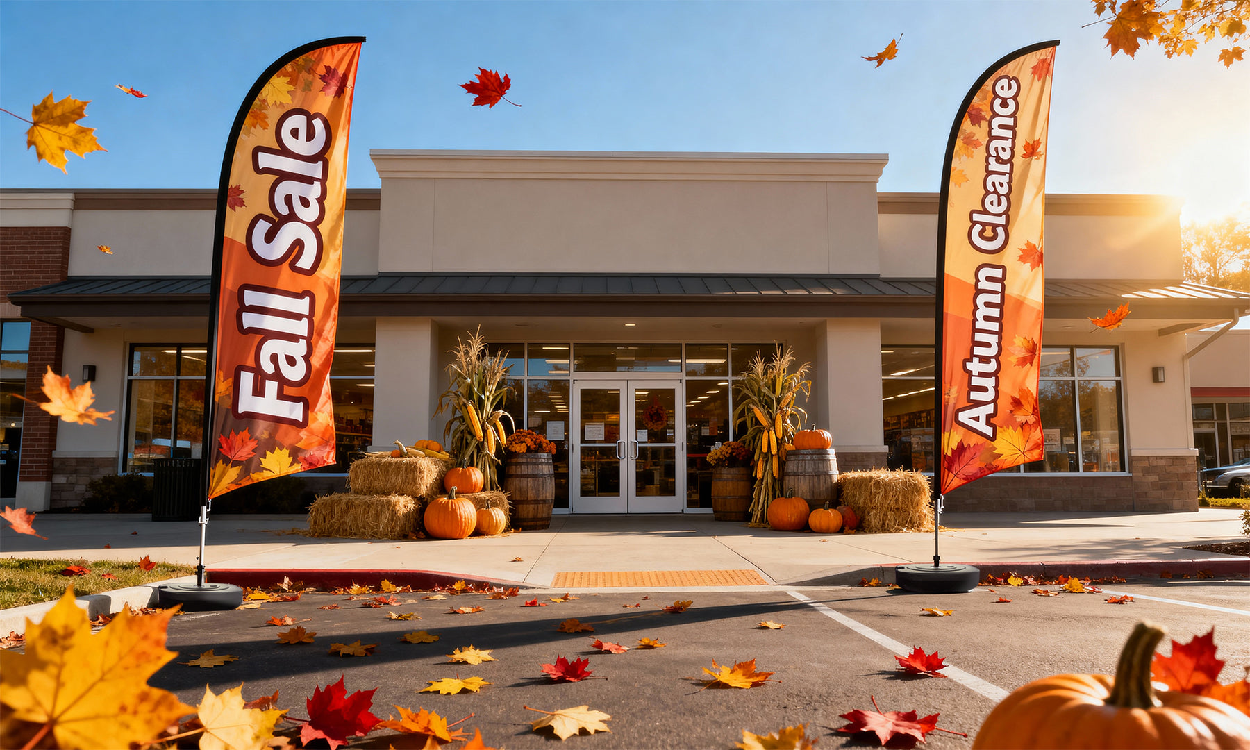 🍂 Essential Tips to Plan & Promote Your Fall / Autumn Promotions with Custom Flags