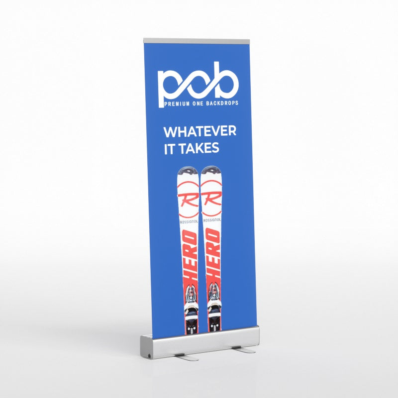 10ft Trade Show Booth- Standard Kit (Backdrop + Roll Up Banner + Table Cover) | POB