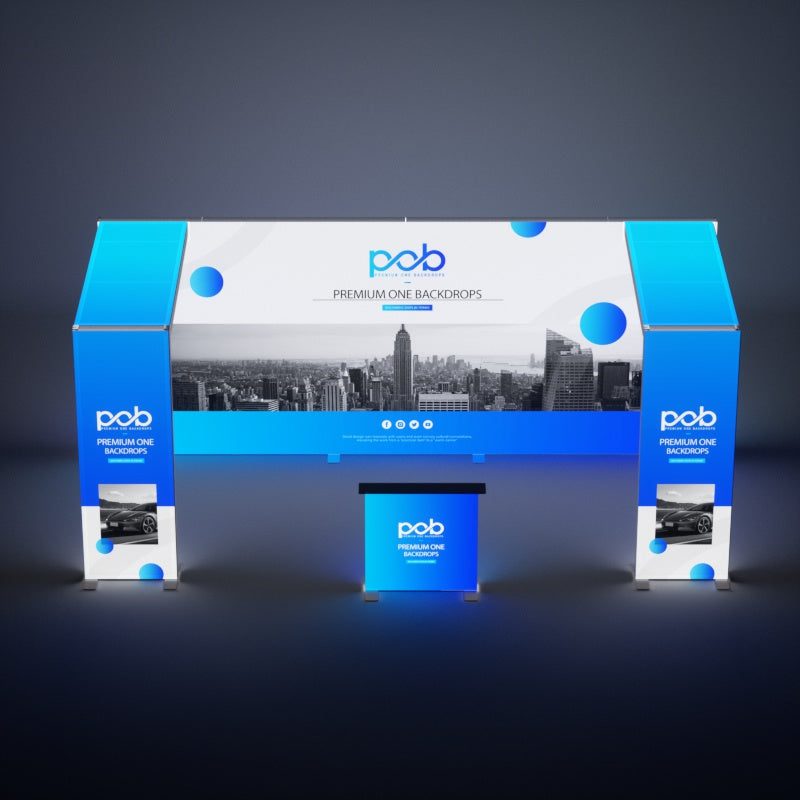 20x10 FT Light Box Exhibition Booth 3