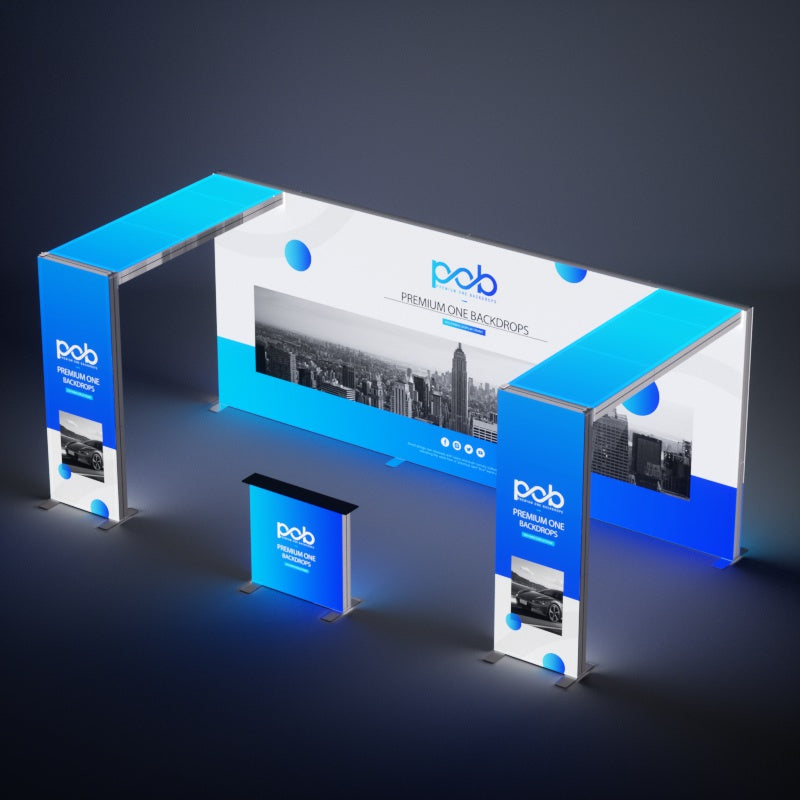 20x10 FT Light Box Exhibition Booth 3