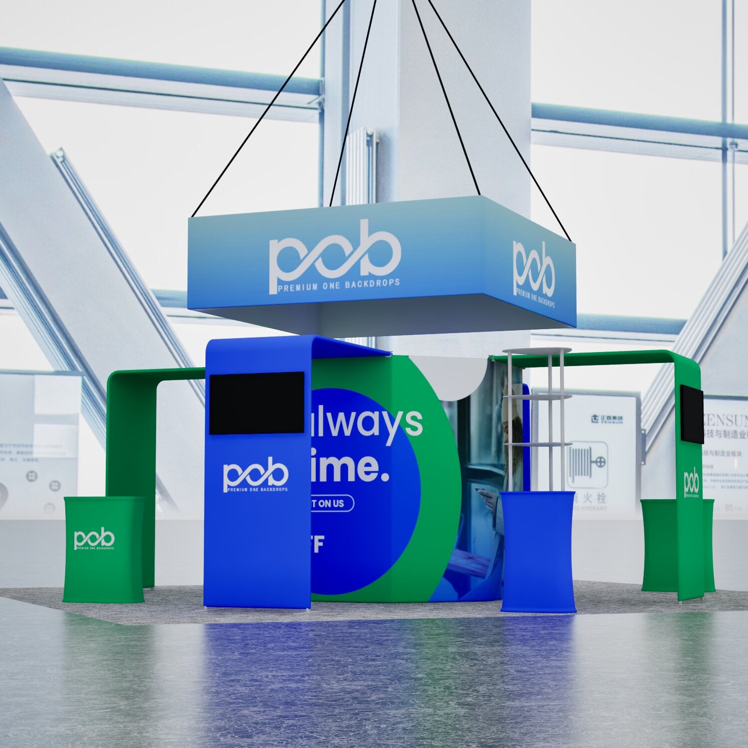 20 x 20 Ft Trade Show Booth-Model 1