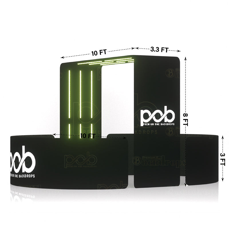premium one 360 enclosure-360 Overhead Backdrop Half Circle Surround Booth