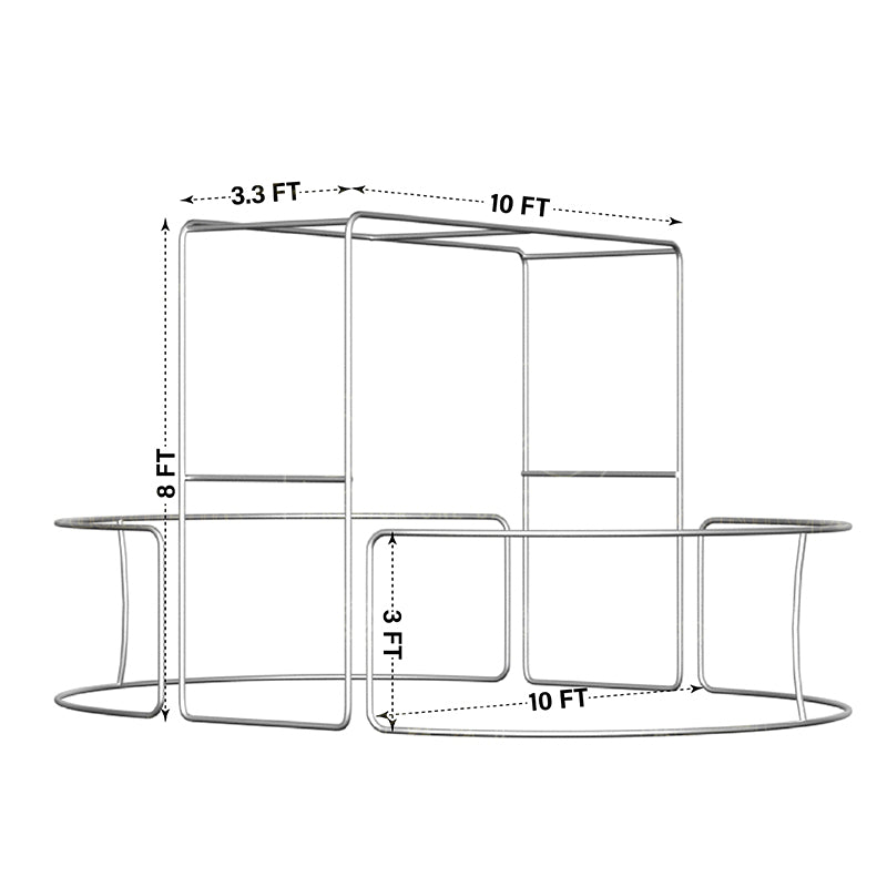 premium one 360 enclosure-360 Overhead Backdrop Half Circle Surround Booth