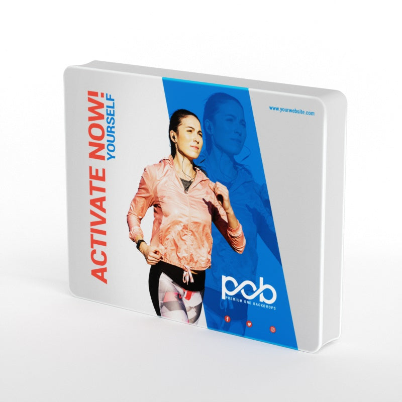 3D Straight Tension Fabric Media Wall