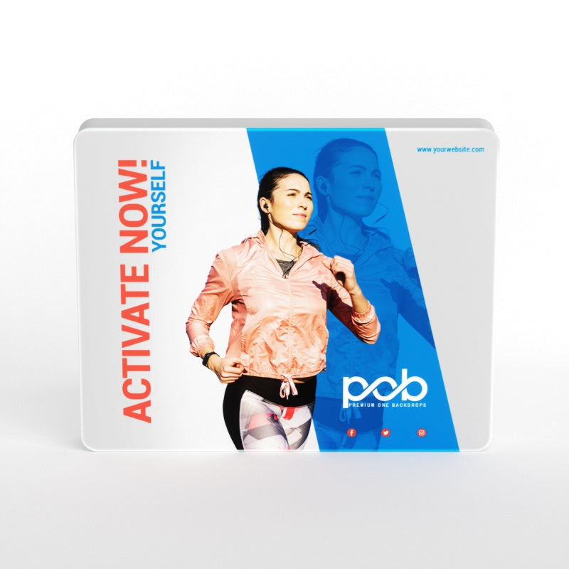 3D Straight Tension Fabric Media Wall