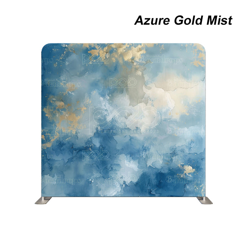 Pillow Cover Backdrop (Azure Gold Mist)