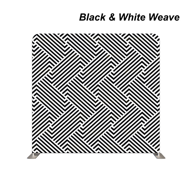 Pillow Cover Backdrop (Black & White Weave)
