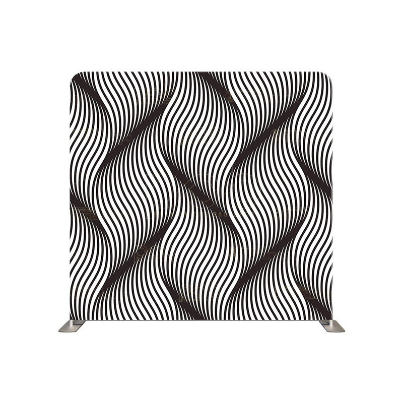 premium one pillowcover backdrops-Black and Wavey