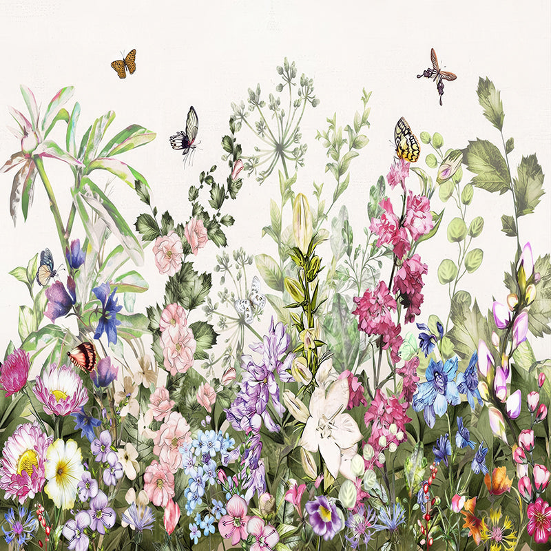 premium one pillowcover backdrops-Blossom Butterfly Symphony