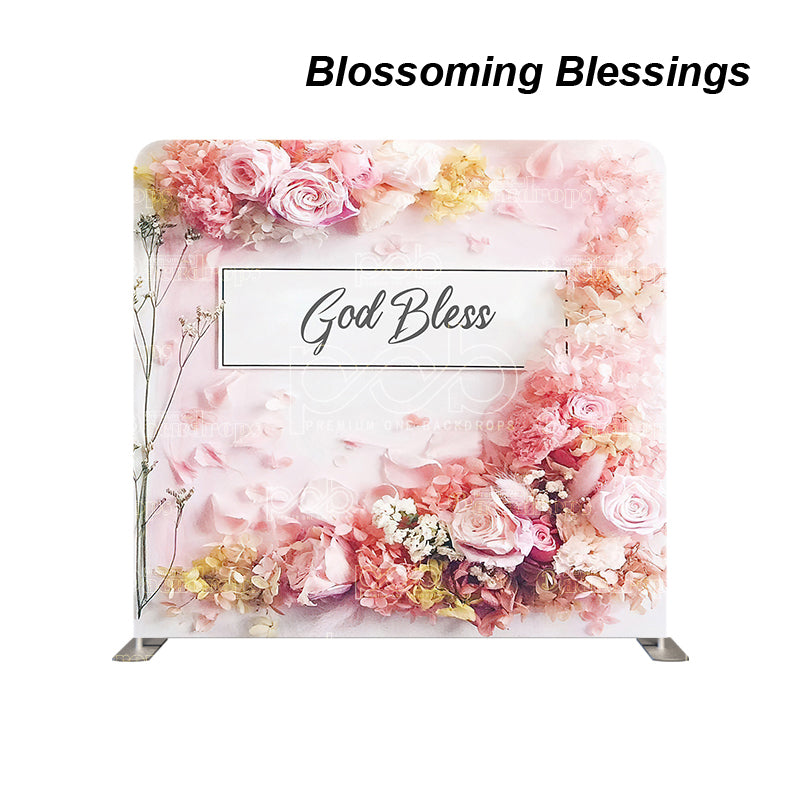 premium one pillowcover backdrops-Blossoming Blessings