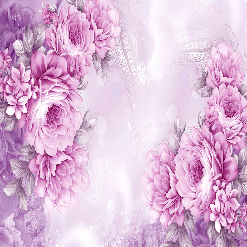 premium one pillowcover backdrops-Blushing Spring Peonies