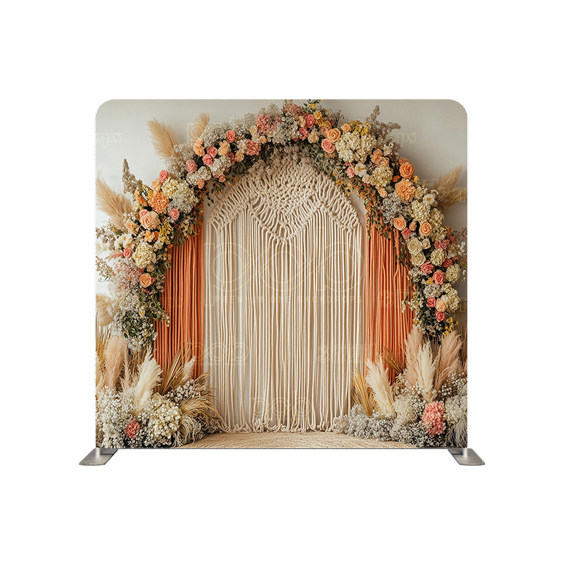 Pillow Cover Backdrop (Bohemian Floral Drapery)