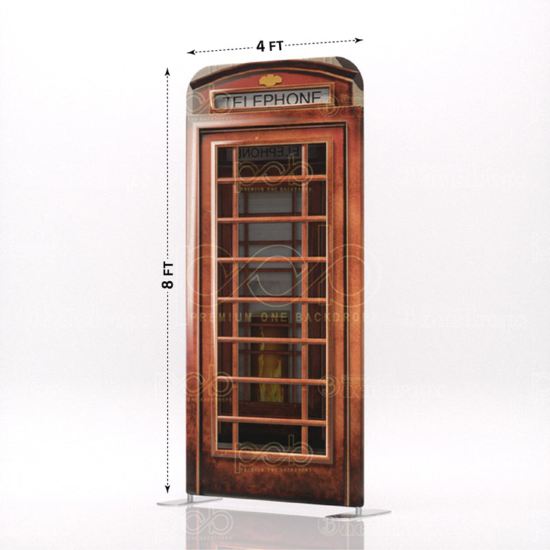 British Style Wood Telephone Booth