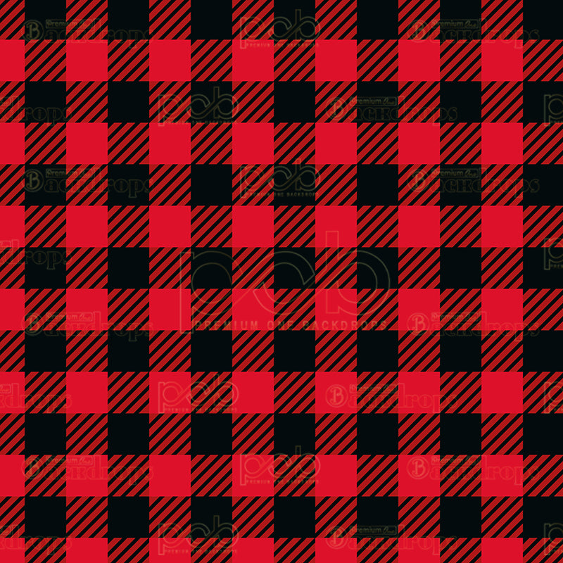 premium one pillowcover backdrops-Buffalo Plaid
