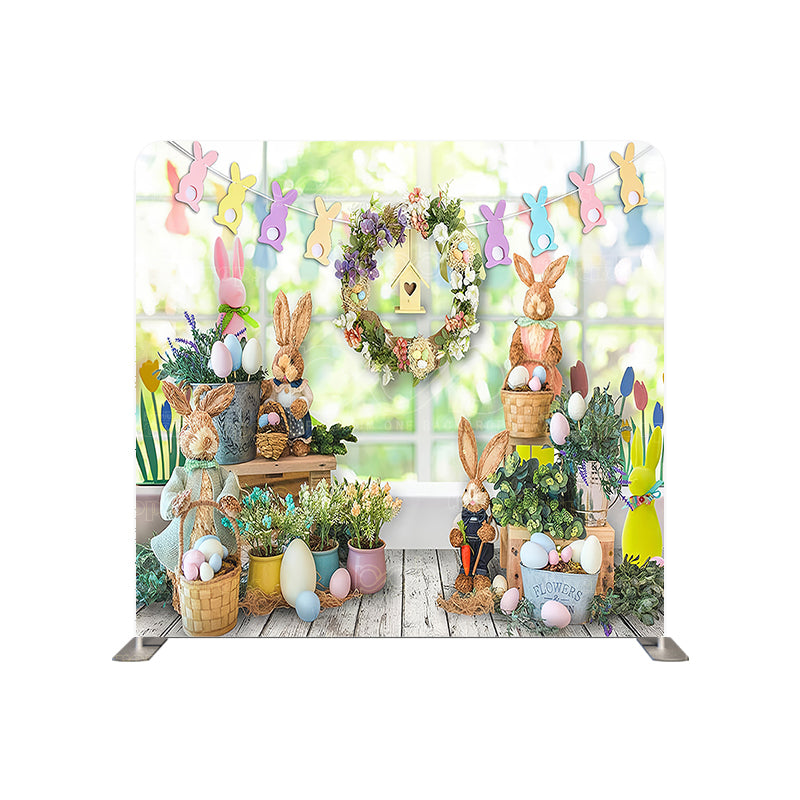 Pillow Cover Backdrop (Bunny Easter Decor)