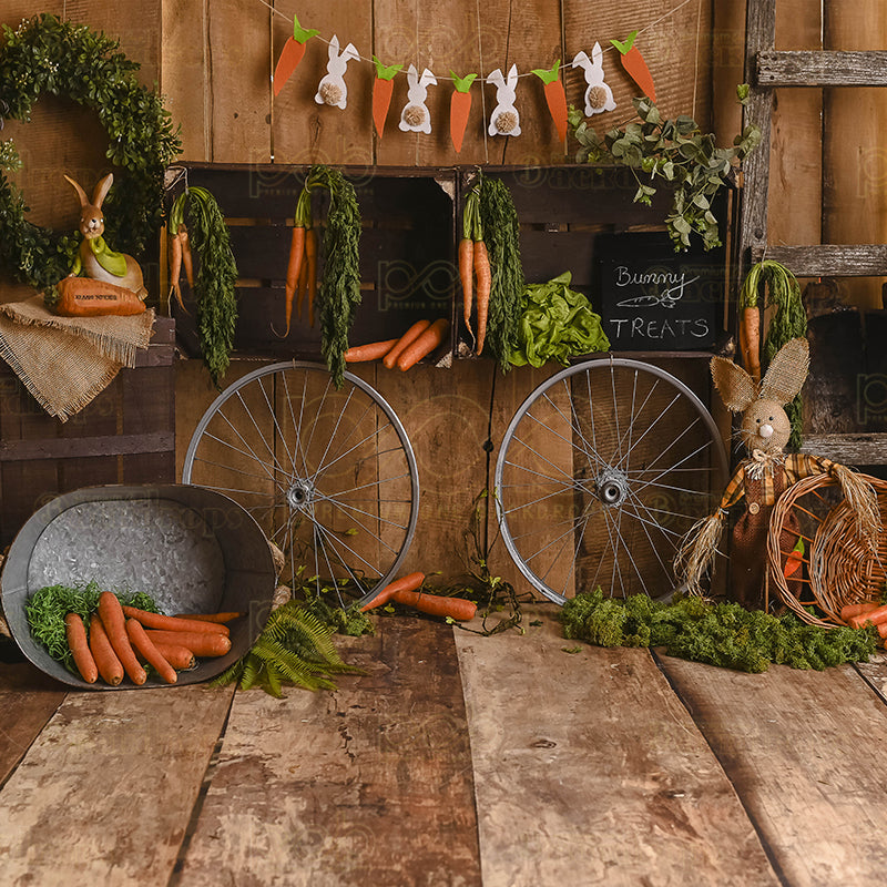 premium one pillowcover backdrops-Bunny Treats