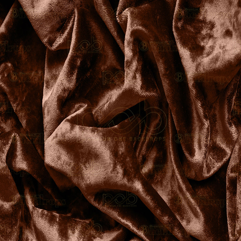 premium one pillowcover backdrops-Chocolate Velvet Crumples