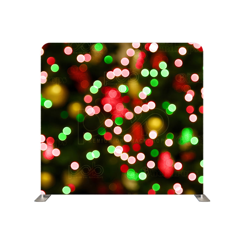 premium one pillowcover backdrops-Christmas Colorful Sparkle Bokeh