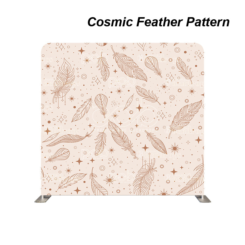 premium one pillowcover backdrops-Cosmic Feather Pattern