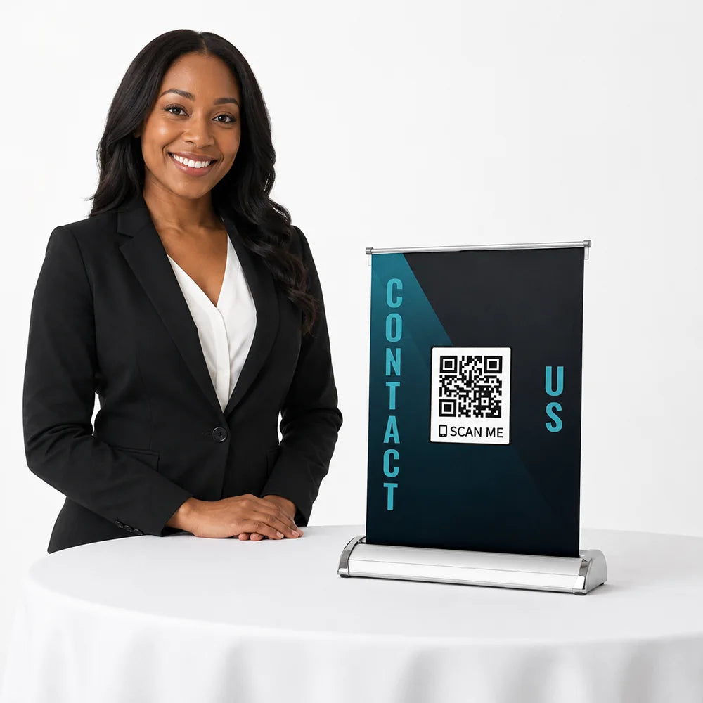 Custom Tabletop Retractable Banner Stand