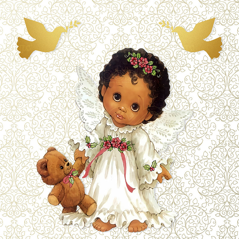 premium one pillowcover backdrops-Divine Teddy