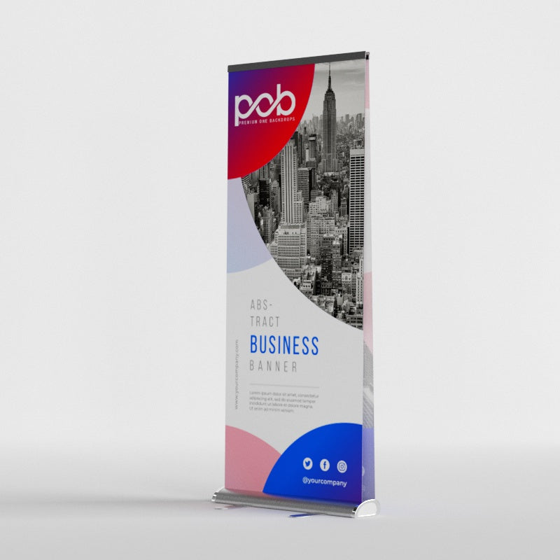 Double Sided Teardrop Roll Up Banner