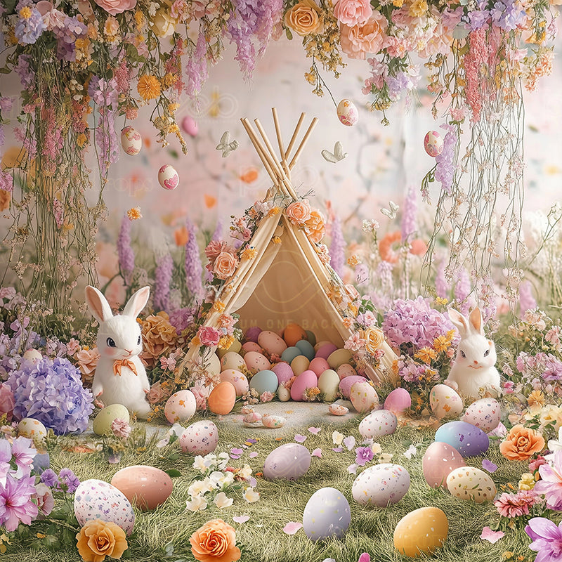 premium one pillowcover backdrops-Easter Dreamland