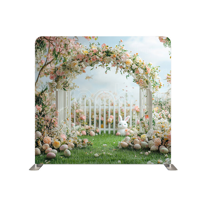 Pillow Cover Backdrop (Easter Floral Arch)