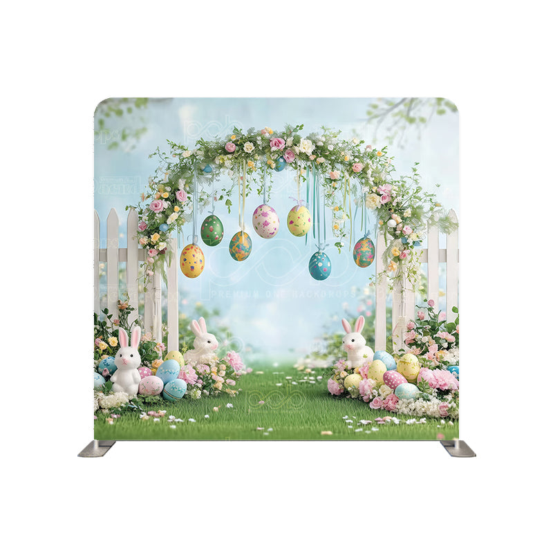 Pillow Cover Backdrop (Egg - Decorated Spring Arch)