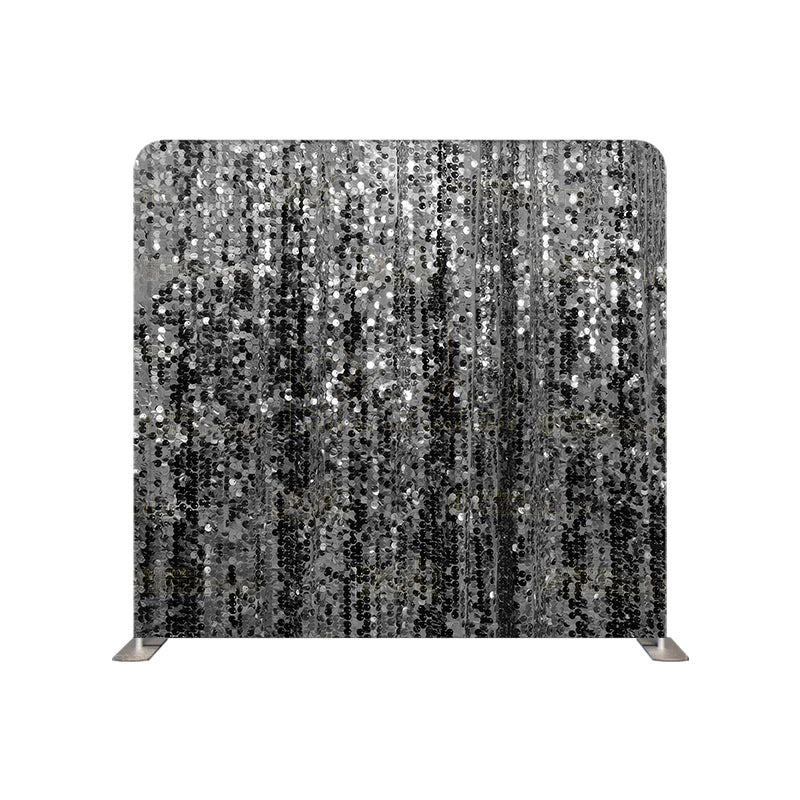 Pillow Cover Backdrop (Elegance Grey Sequin)