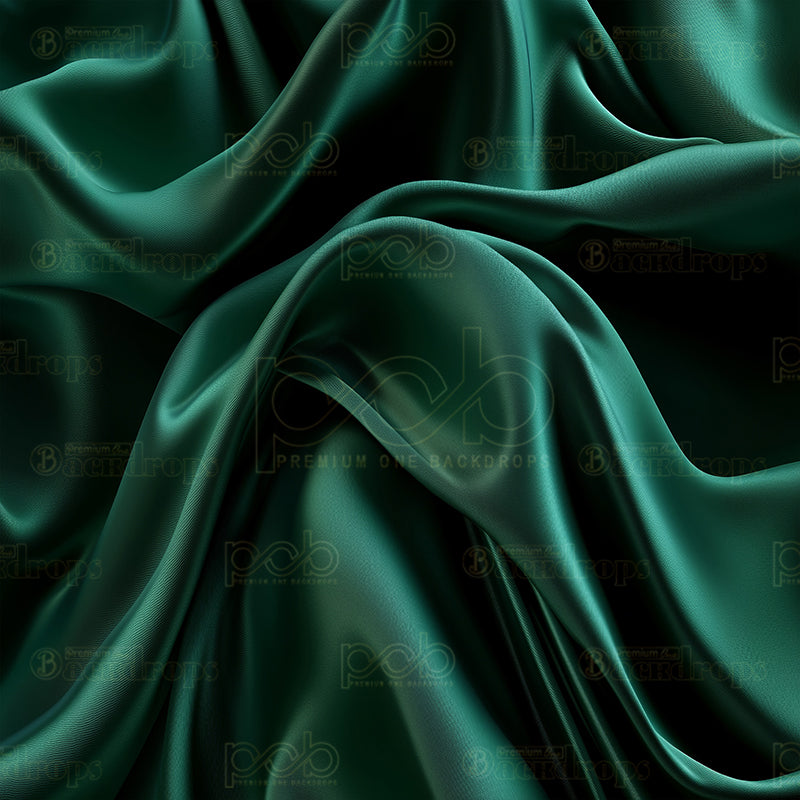 premium one pillowcover backdrops-Emerald Silk Sway