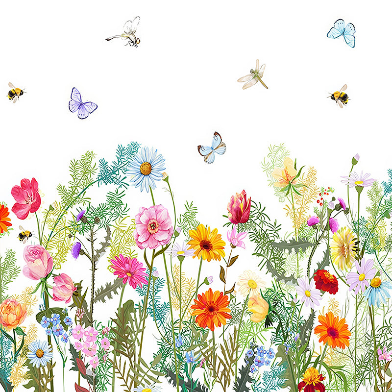 premium one pillowcover backdrops-Floral Fiesta Glow