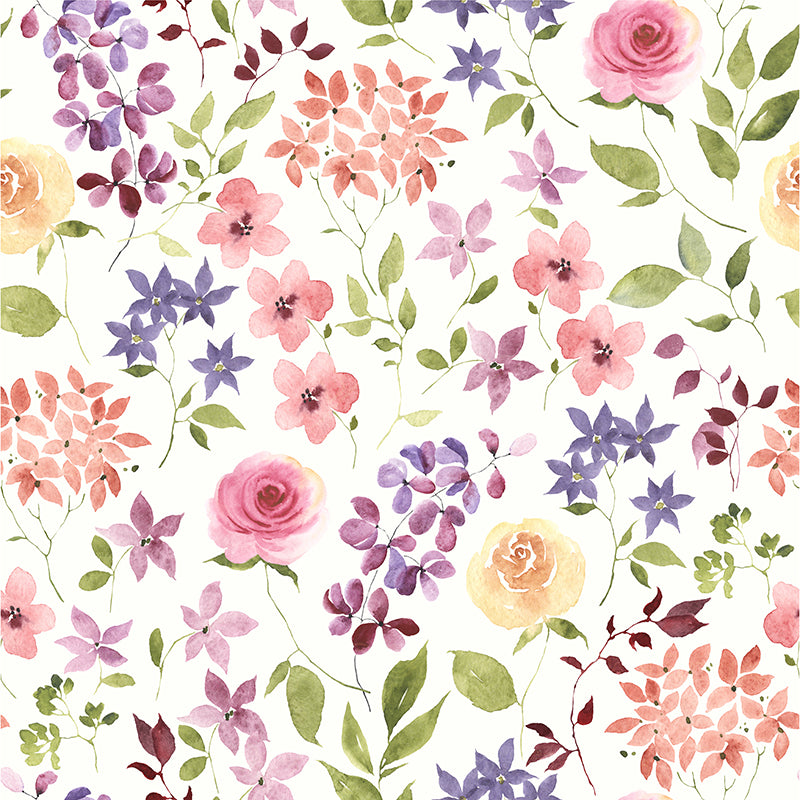 premium one pillowcover backdrops-Floral Watercolor Whisper