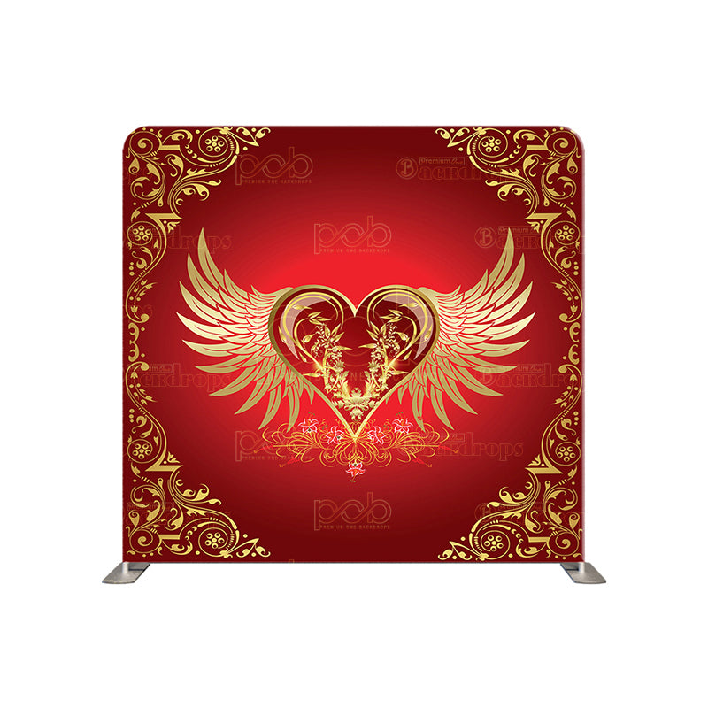 premium one pillowcover backdrops-Flying Heart