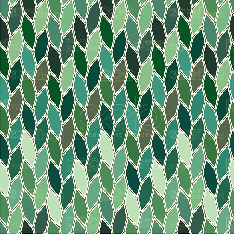 Pillow Cover Backdrop (Geometric Emerald Rhombus)