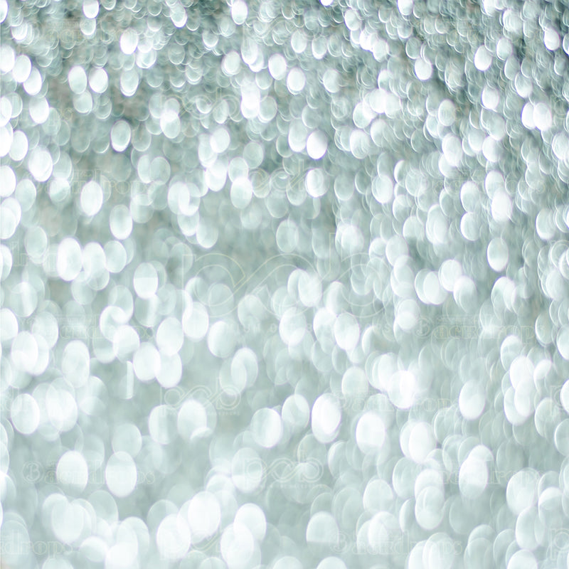 Pillow Cover Backdrop (Glittering Silver Bokeh)