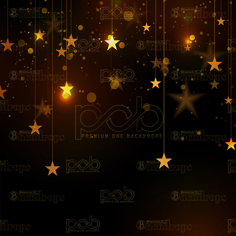 Pillow Cover Backdrop (Golden Starry Night)