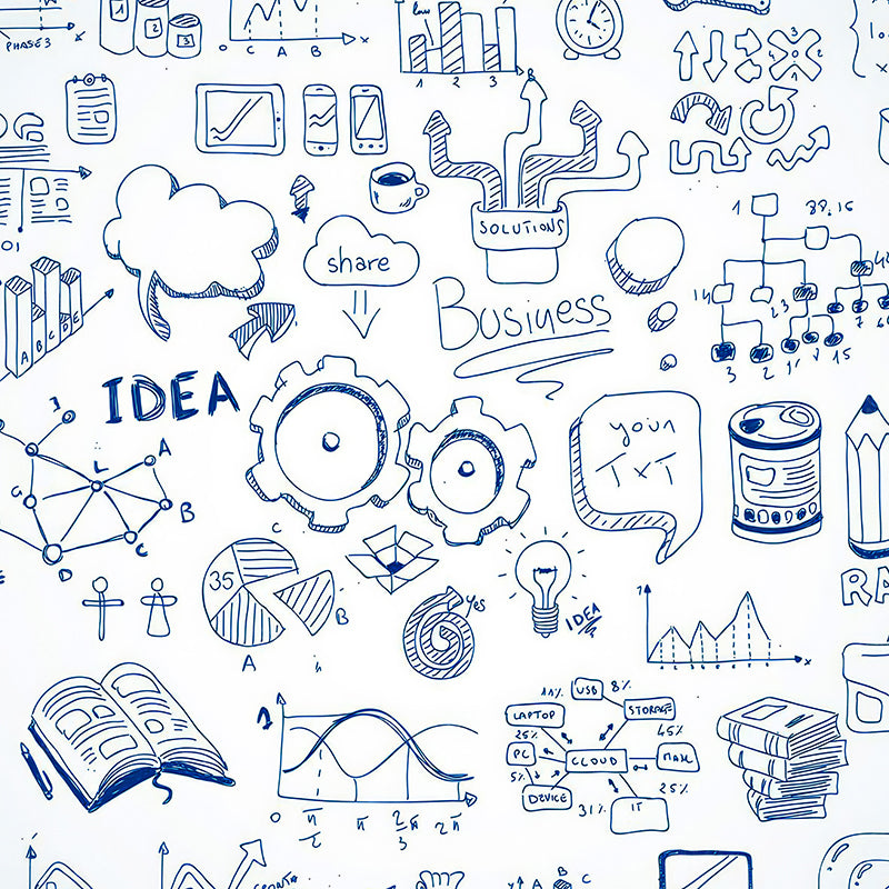 premium one pillowcover backdrops-Graduation Blueprint Sketches