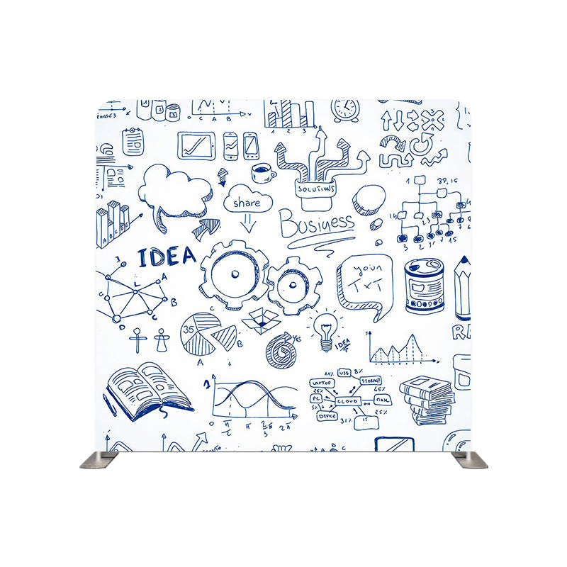 Pillow Cover Backdrop (Graduation Blueprint Sketches)