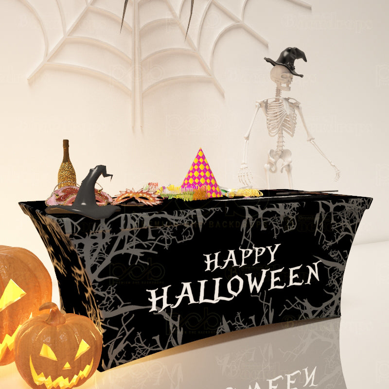 premium one pillowcover backdrops-Halloween Table Cover