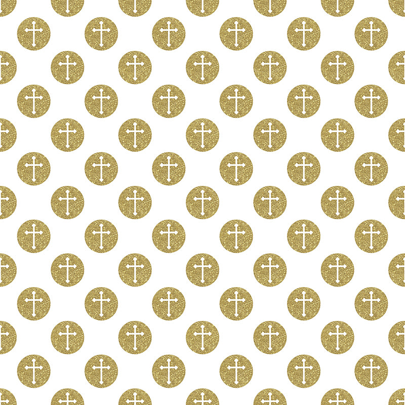 premium one pillowcover backdrops-Happiness Elegant Cross