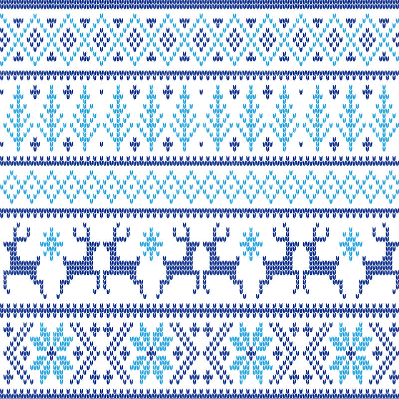 premium one pillowcover backdrops-Holiday Blue Pattern