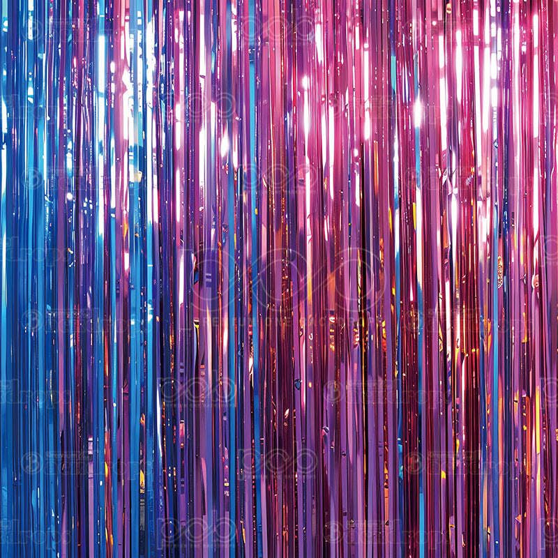 Pillow Cover Backdrop (Iridescent Foil Drape)