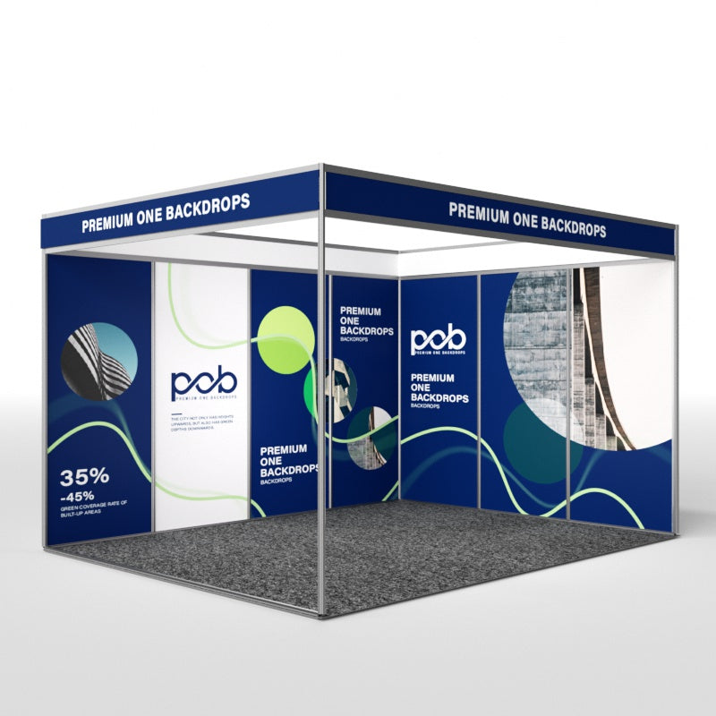Shell Scheme Exhibition Graphics for 13.2ft Wide x 10ft Depth Booth