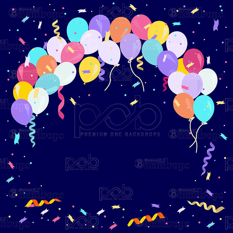 Pillow Cover Backdrop (Midnight Carnival Arch)