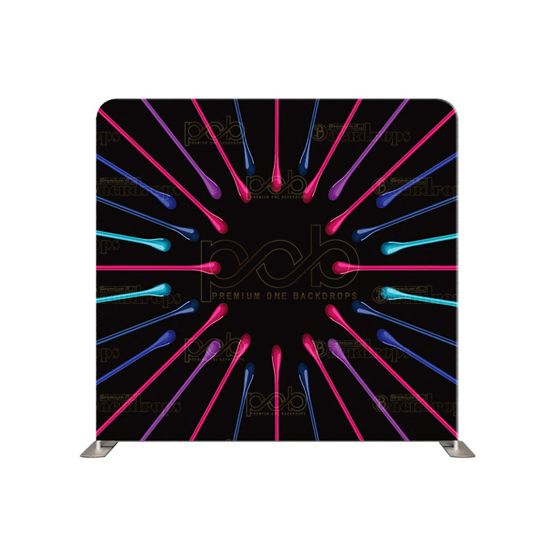 premium one pillowcover backdrops-liquid drops splash paint background