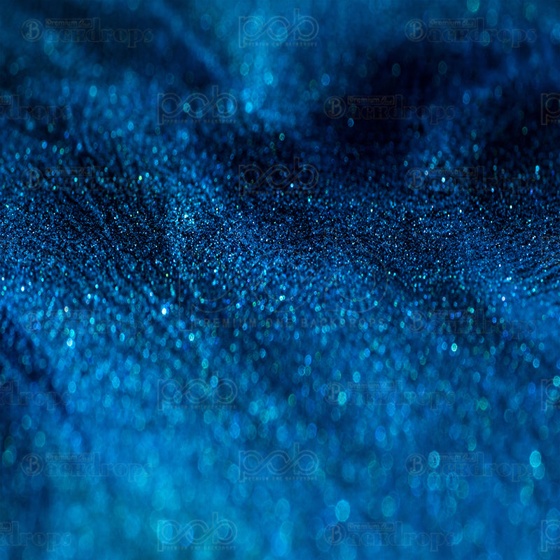 premium one pillowcover backdrops-Mystic Blue Sparkle