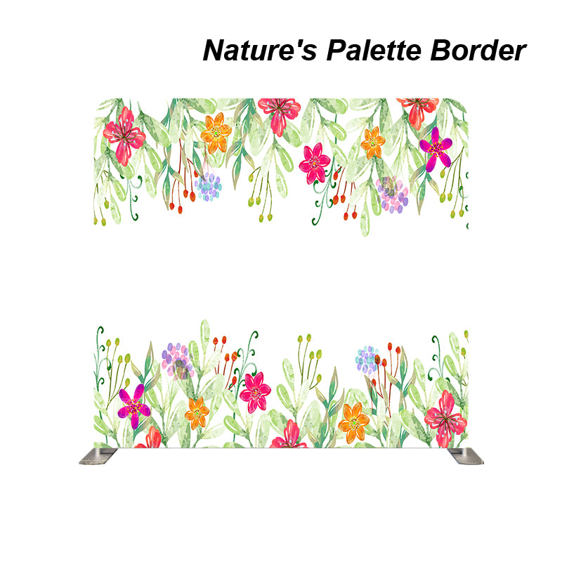 premium one pillowcover backdrops-Nature s Palette Border