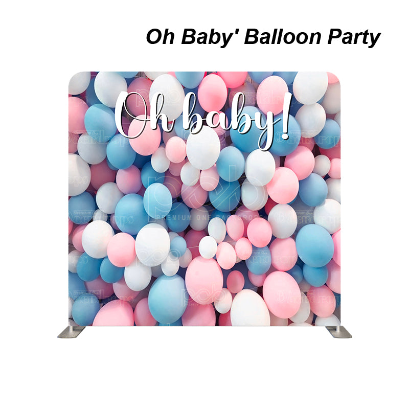 Pillow Cover Backdrop (Oh Baby' Balloon Party)
