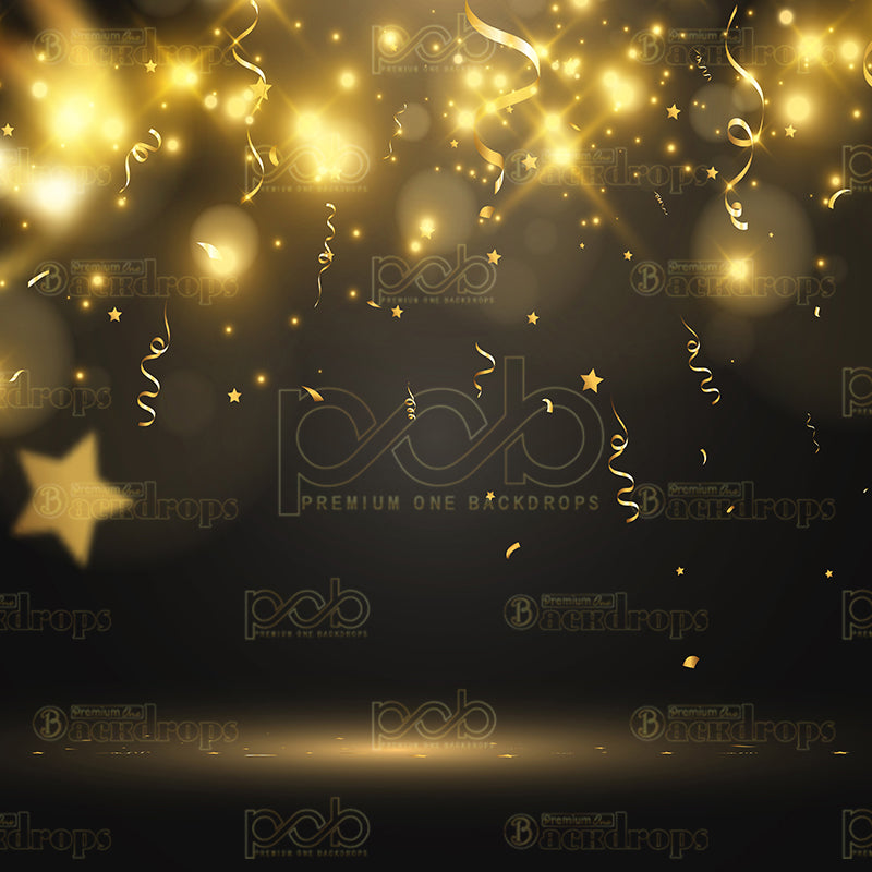 Pillow Cover Backdrop (Opulent Golden Streamer)